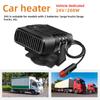 2 IN 1 Car Cooling & Heater Fan 12V 120W 24V 200W Auto Windshield Anti-Fog Electric Heating Dryer Defogging Demister Defroster