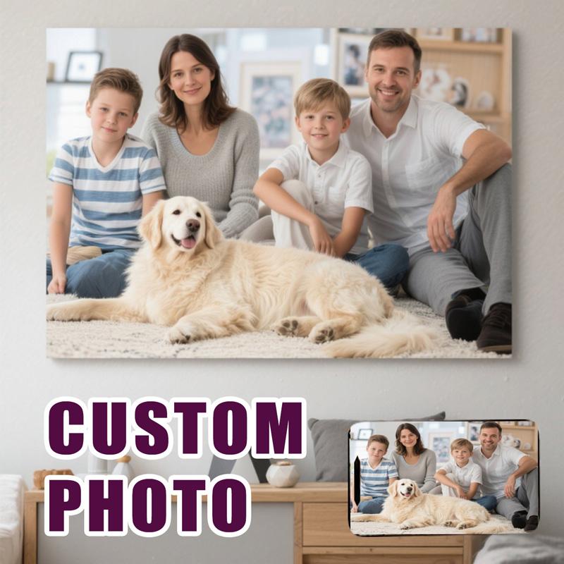 Pôster de Lona Personalizado com Foto Personalizada Decoração de Casa Imprima Suas Fotos Arte em Lona Fotos, Animais de Estimação, Casamento, Família Para Festivais, Festa, Eventos Temáticos