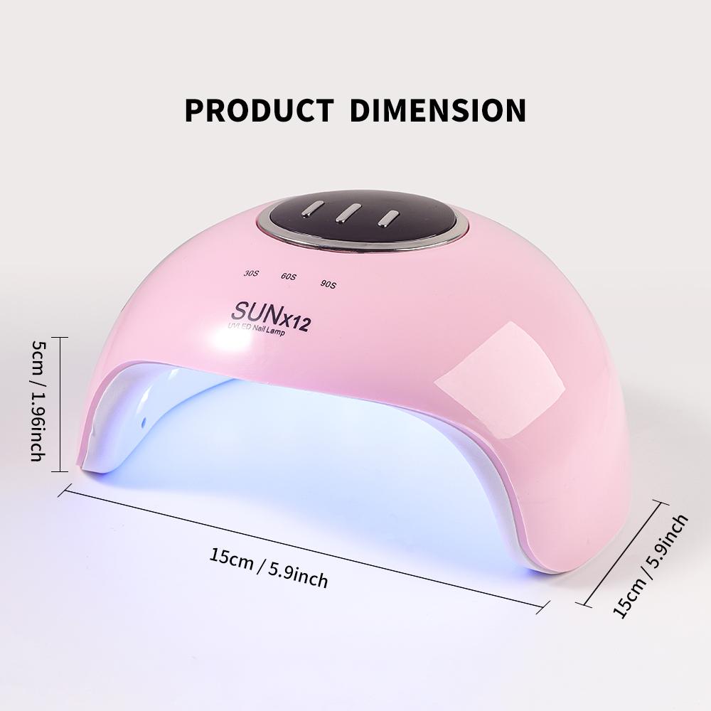 SUNX12 Professionelle Nageltrocknermaschine 18 LED UV-Lampe zum Aushärten aller trocknenden Nägel Gel-Politur USB Maniküre Salon Ausrüstung Werkzeuge