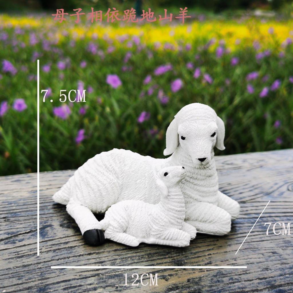 Lamb Model Resin Ornament for Bedroom and Housewarming