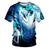 Anime Graphic Short Sleeve T-Shirt, Casual Streetwear for Anime Fans