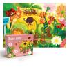 24 Pcs Carrying Jigsaw Puzzle Children Paper Large Pieces Puzzle Enlightenment Gift 3-6 Years Old Baby Toys Toddler Puzzle