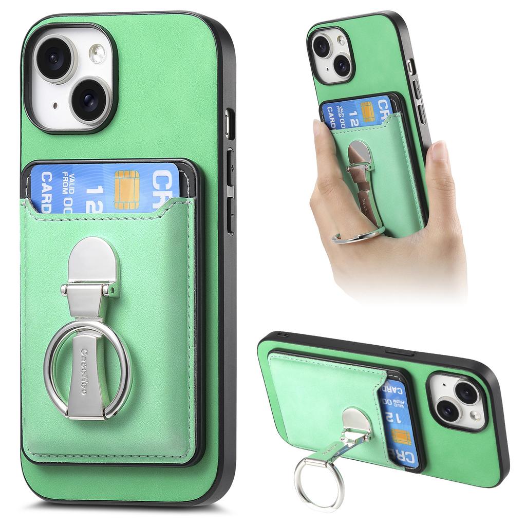 Detachable Wallet Magnetic Leather Case for iPhone 15 Pro Max 16 Plus 14 13 12 11 Xs Max XR 7 8 SE 2022 Bracket Hover Ring Cover