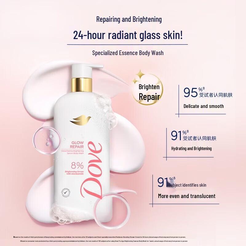 Dove Осветляющий гель для душа с ниацинамидом