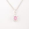 Rose Chalcedony Gemstone 925 Sterling Silver Jewelry Handmade Pendant For Gift PP-6-13