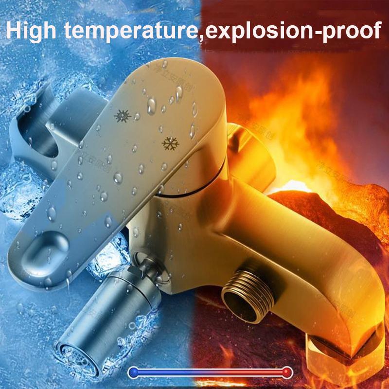 Shower Faucet With Spray Gun Bathroom Faucets Bath Mixing Valve Triple Cold and Hot Water Faucet Multifunctional Household Tap