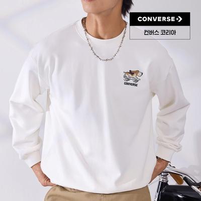 Converse Pet Graphic Crew Fleece Top Ucj420 W2y