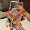 Rainbow Pencil Clear Phone Case For iPhone 11 12 13 14 15 16 17 Pro Max 14 15 Plus 17 Air XS X XR Shockproof Silicone Cover