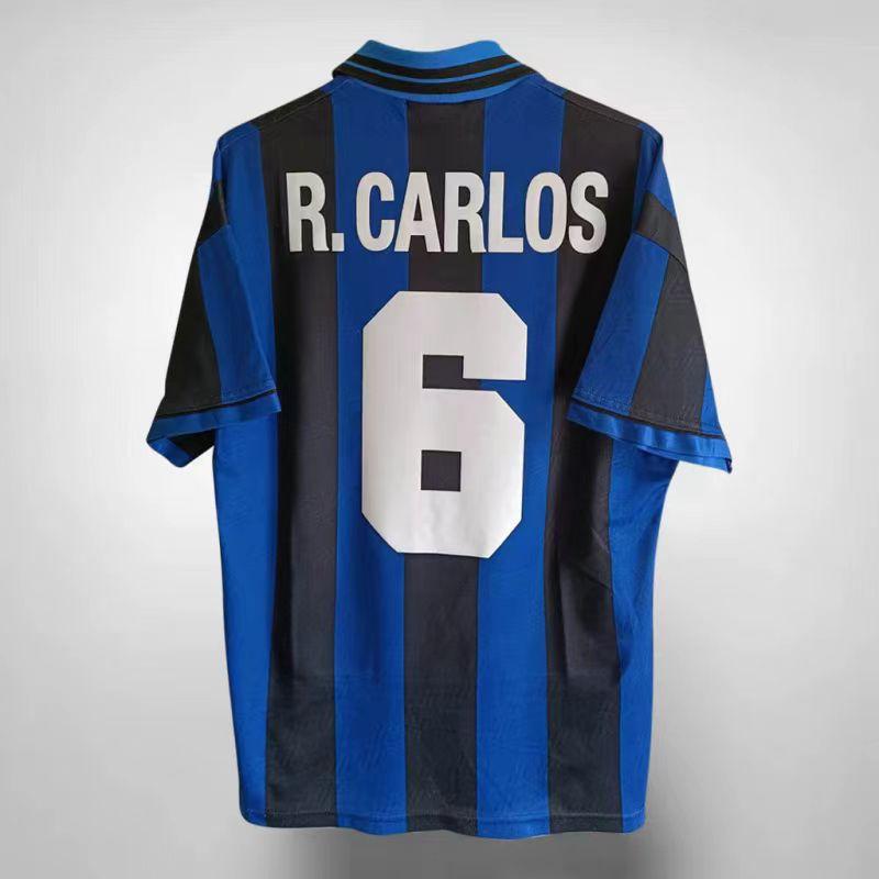 Vintage Jersey Football Jersey Classic Country Milito Ronaldo Maldini Sneider Bergkamp Jersey