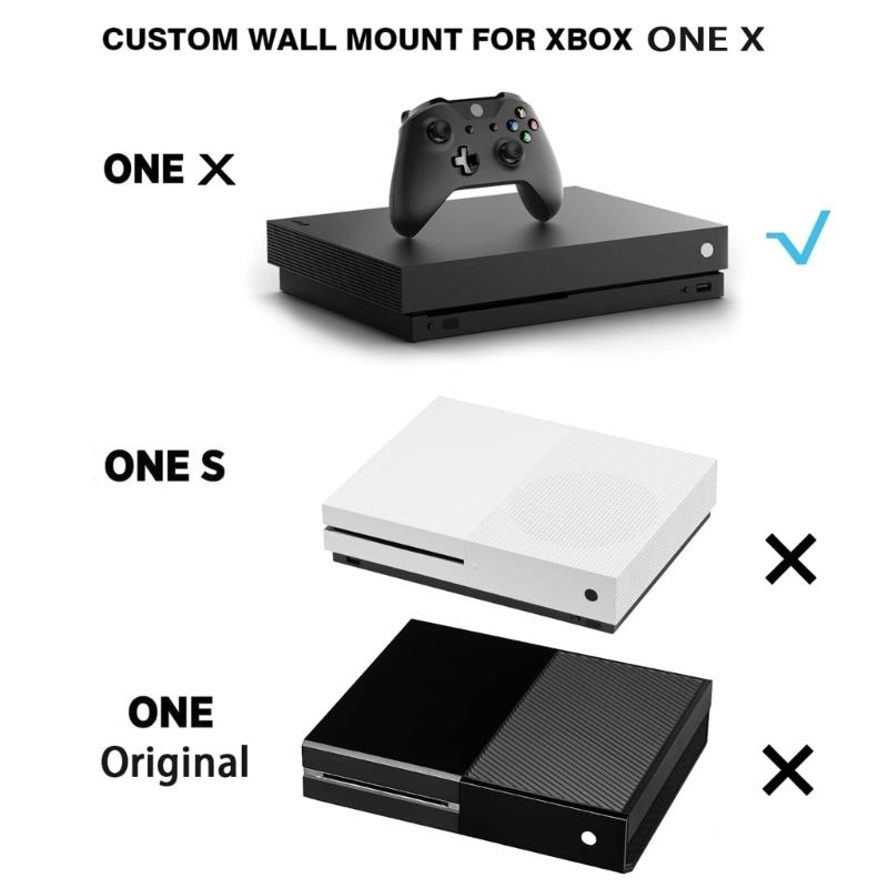 Supporto da parete durevole per console XB One X, portaoggetti, supporto, accessori, organizer per console, rack, supporto, base