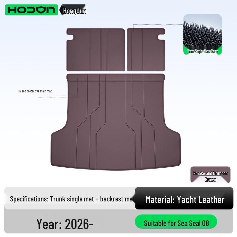Full Coverage Trunk Mat for BYD Seal 08 - Tail Box Interior Accessory for EV/DMI Models