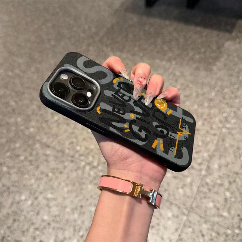 Never Give Up iPhone Case: Compatible with iPhone 12-17, Creative Design for Europe & US