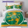 Sporting FC Pattern Bedding Quilt Set Quilt Cover Pillowcase Home Decoration Gift (1 * duvet cover + 2 * pillowcase, without core)