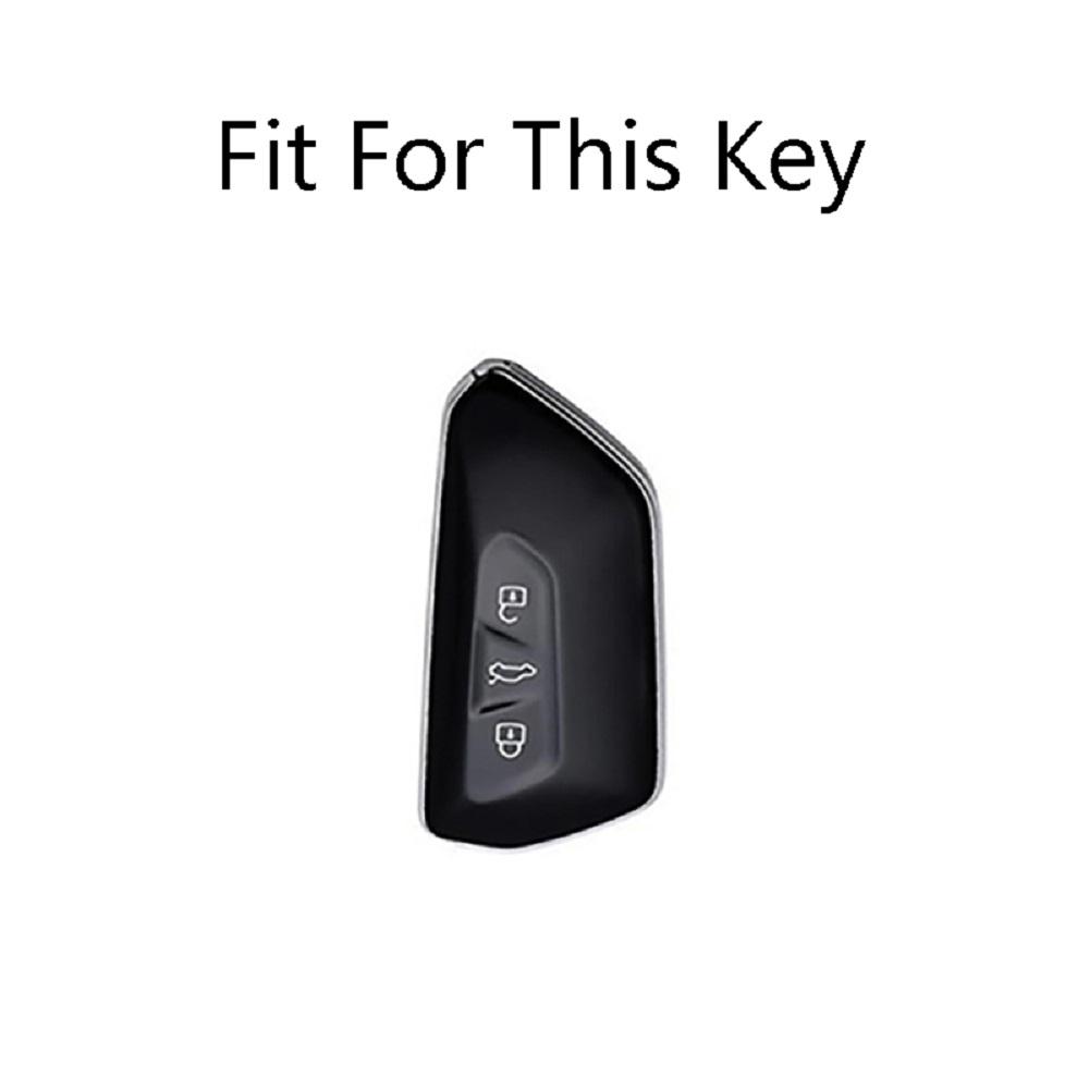 Fashion Graffiti Auto Key Fob Cover Case Housing Fit For Vw Volkswagen Golf 8 Mk8 Koda Octavia 3 Buttons Intelligent Keyless Control Auto