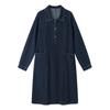 Women's Loose-Fit Long-Sleeve Denim Shirt Dress - Spring/Autumn 2024 Collection