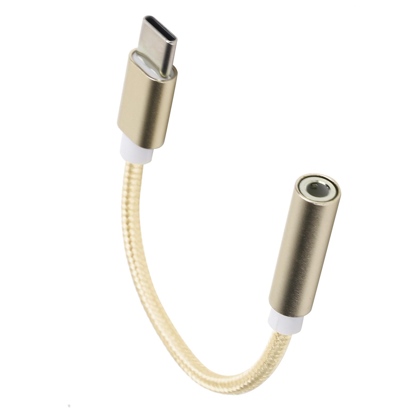 

Тип C - 3,5 мм Aux o Адаптер оплетенный o Адаптер гарнитуры для Letv XiaomiYellow жёлтый