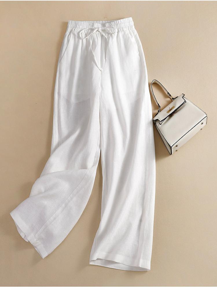 Women Casual Pants Wide Large Size Women's Summer Mother Thin Trousers Thin Section Loose Spring and Autumn Suit Wide-legged Trousers