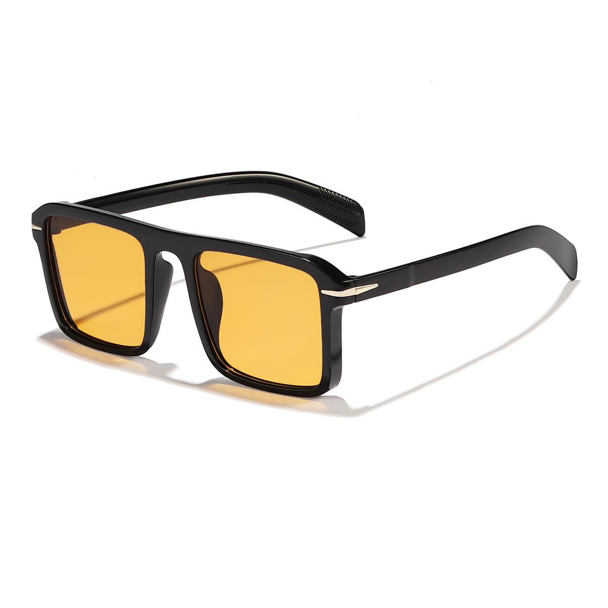 

Vintage Oversized Sunglasses Fashion Men Women Square Shades Trendy Ins Popular Brand Design Eyewear UV400 Sun Glasses 1PC
