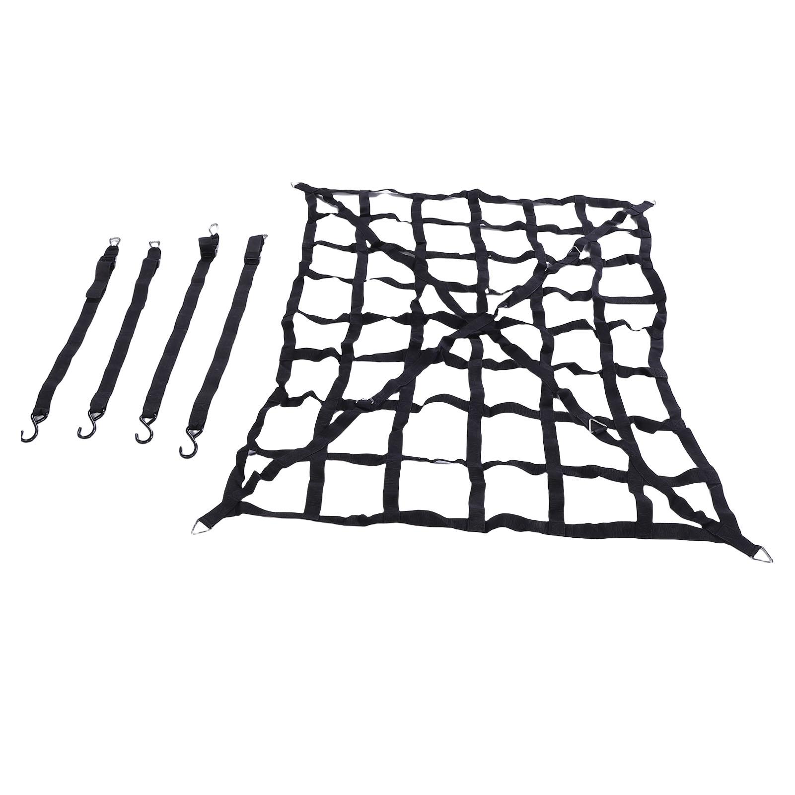 

Pickup Net Strong Load Bring Multifunctional Hvy Duty Roof Rack Basket Net with S Hook