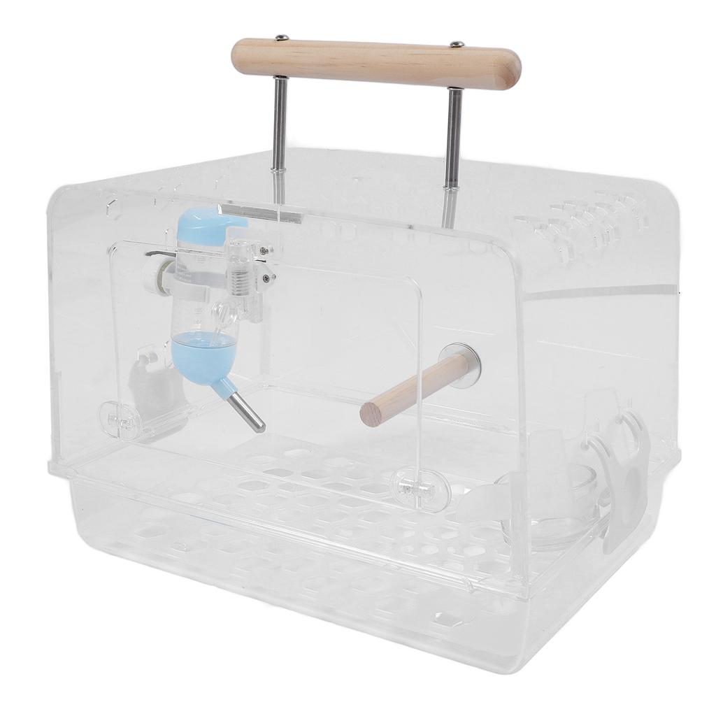 Hamster Carrier Cage Acrylic Bite Proof Portable Small Animal Carry Case for Hamsters Golden Bears