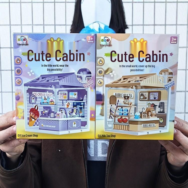

Illuminated Educational Cabin Building Toy Set for Kids