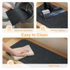 4Pc Edging Stair Treads Polyester TPE Backing Non-Slip Carpet Mats 20x76CM Indoor Stair Runner for Wooden Step Edging Stair Rugs
