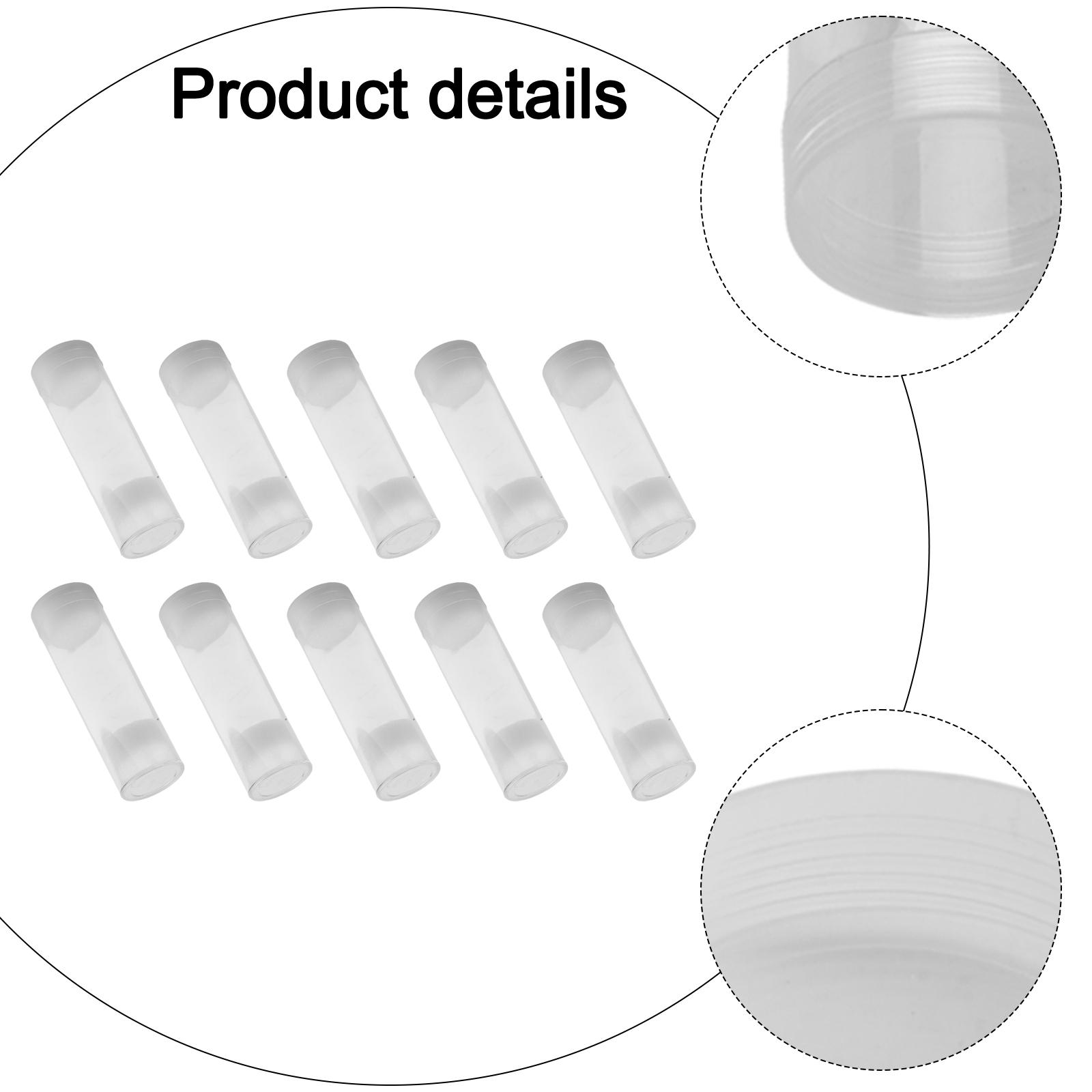 10/Set 30mm Coin Storage Tube Clear Plastic Coin Cases Holders Protector Coin Capsules Storage Collection Case Container China Mainland