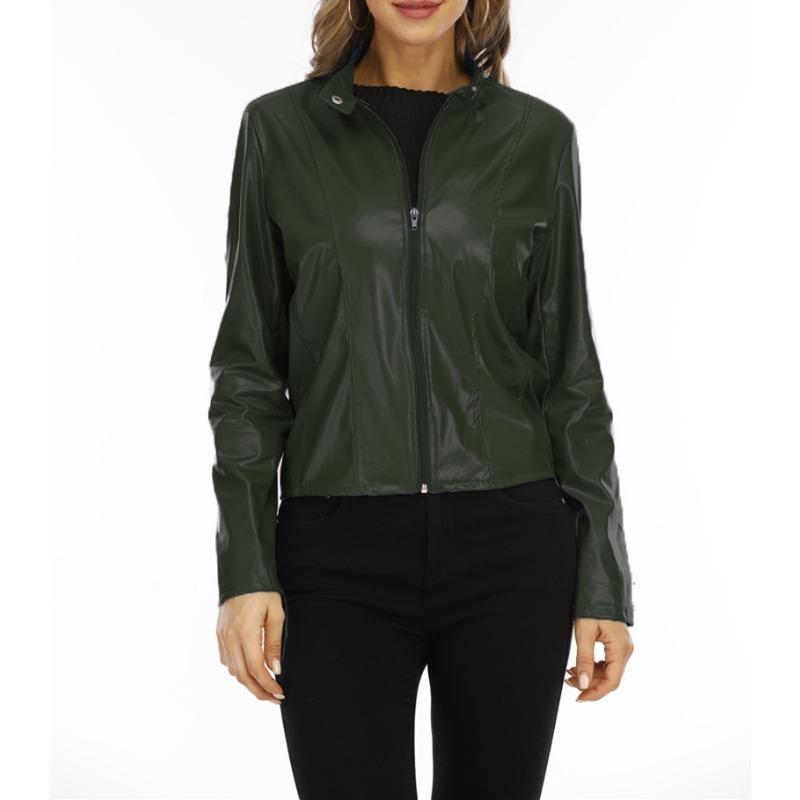 Autumn and winter fashion leather suit jacket women, urban beauty high-end temperament long-sleeved ladies jacket jacket MJ0087