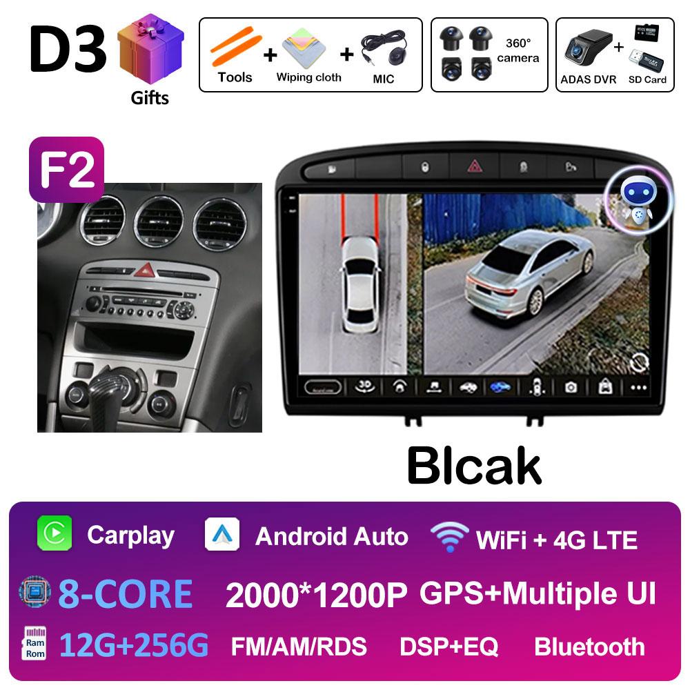 9 Inch Android Auto Car Video For Peugeot 408 308 308SW Radio Player Wireless Carplay DSP Stereo Autoradio QLED IPS Screen WIFI