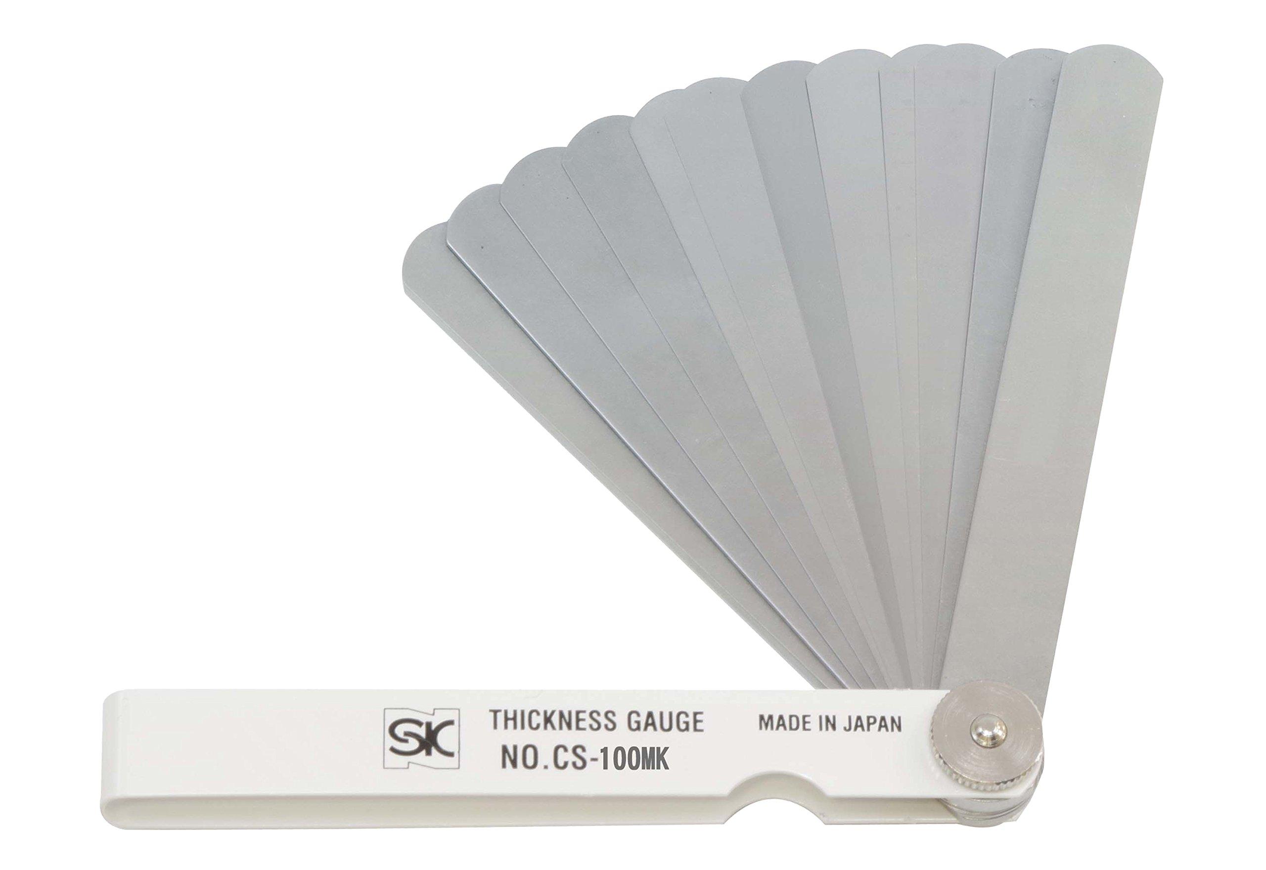 

Niigata Seiki SK Made in Japan Thickness Gauge Color Sleeve Type White 10 Pieces 100mm (Gap Gauge) CS-100MK 0.01-0.10mm