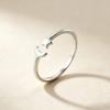 Star Moon Open Ring: Women's Simple, Elegant Korean Style