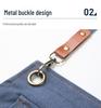 Premium Waterproof Canvas Apron for Catering, Baristas, Baking, Milk Tea Shops - Custom Logo Workwear