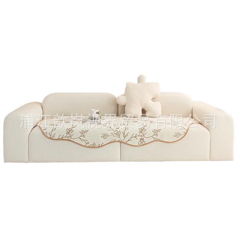 Irregular Special-Shaped Sofa Cushion, Thickened Non-Slip Seat Cushion In Autumn And Winter, American Living Room Leather Sofa Cover, Cloth Towel
