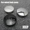 55mm 64mm Auto Wheel Hub Center Cap 4PCS for Jeep Renegade Wrangler JK JL Grand Cherokee Compass Gladiator Tire Rim Cover AMT1