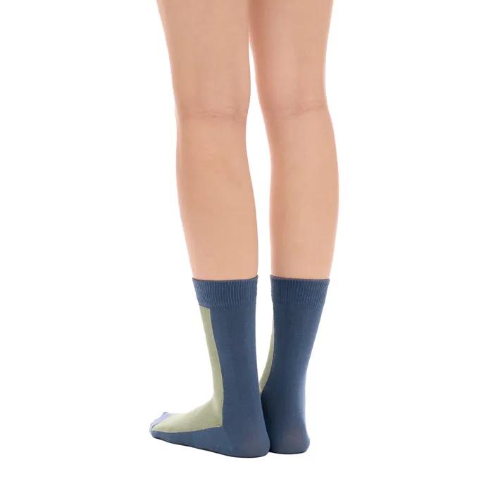 everyday color block socks_blue grey