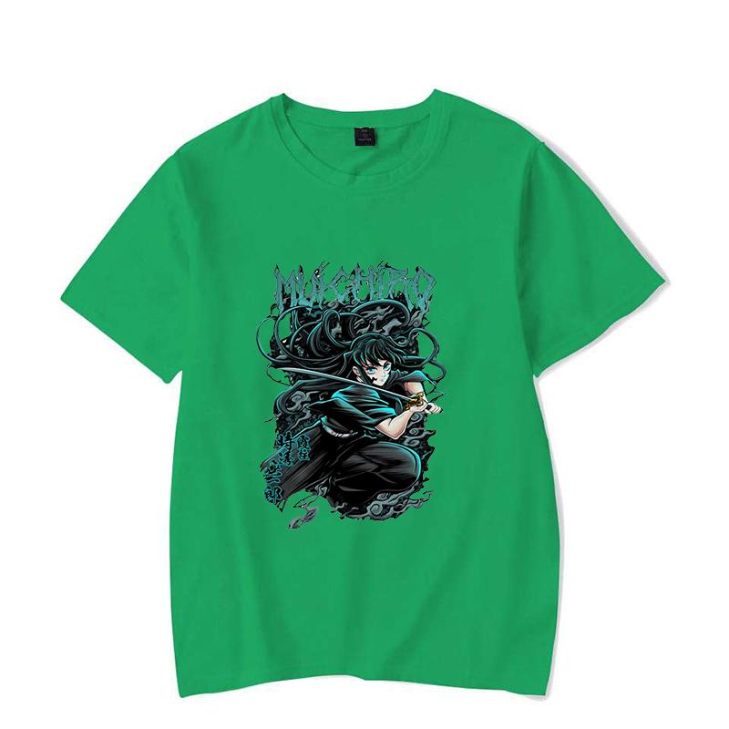 Neue Heiße Anime Tokitou Muichirou Print T-Shirts Damen Herren Sommer Freizeit T-Shirts Rundhals Kurzarm T-Shirts Mode Shirts Tee
