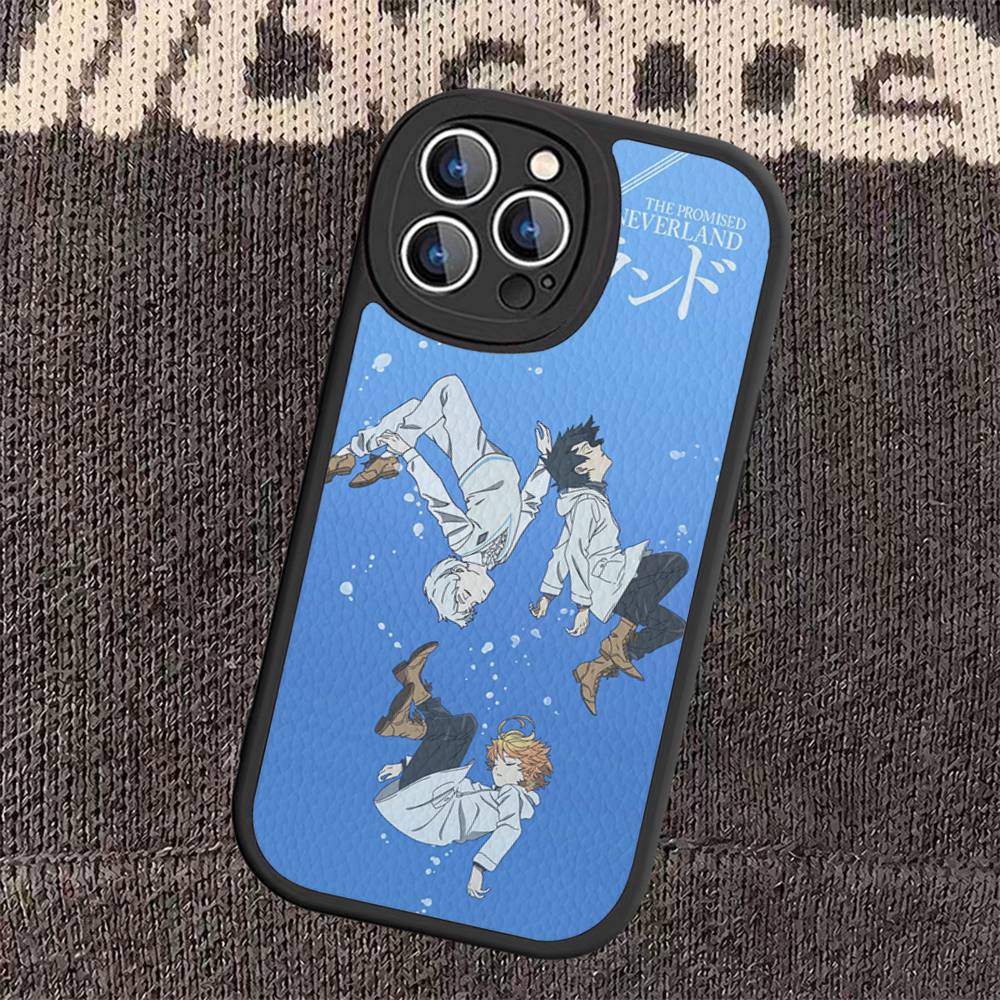 

Anime The Promised Neverland Phone Case for iPhone 16 15 14 11 12 13 Pro Max Plus Back Leather Shell iPhone 15 pro