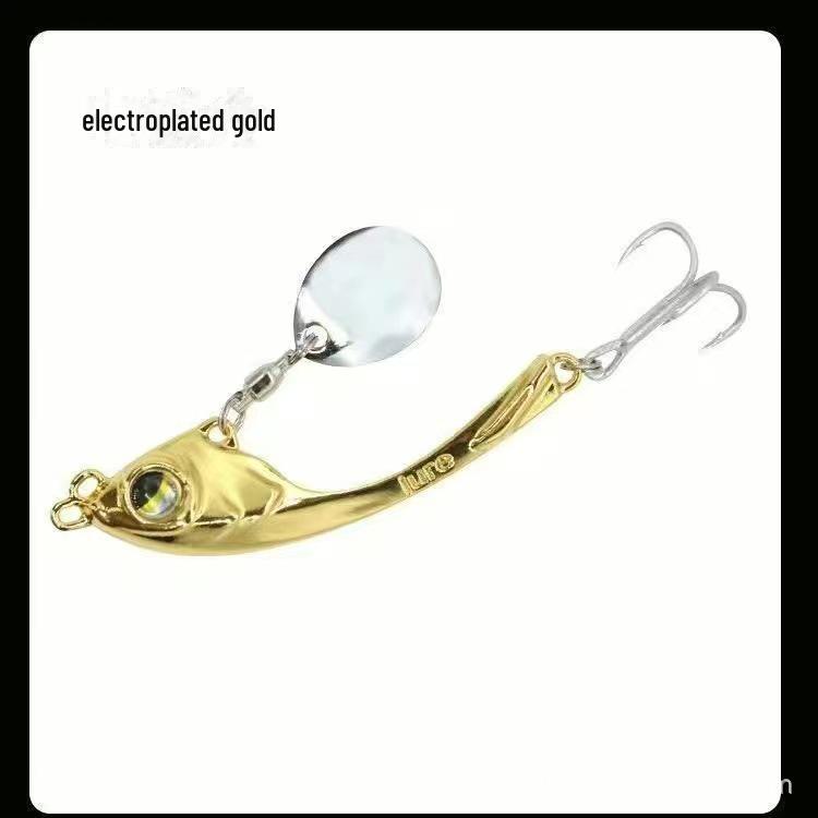 Xuanyue Vib Metall Pailletten Köder: Rotierender, Weitwurf-Köder mit bionischer Vibration zum Bassangeln.