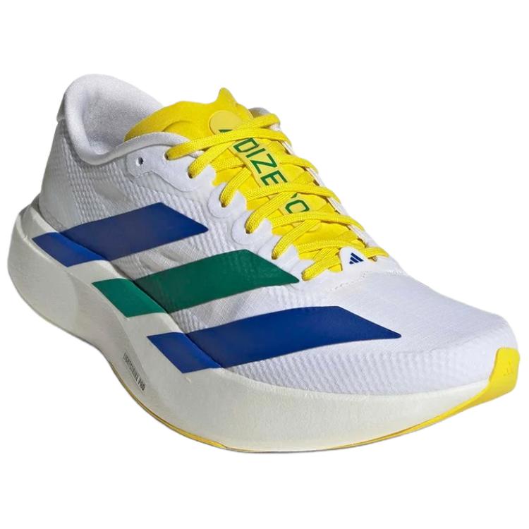 adidas Adizero Evo SL Low Top Running Shoes Women's White Yellow KI1450
