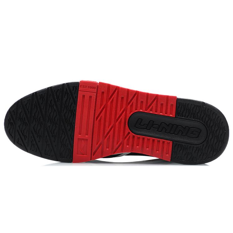 Li Ning 001 BTC Skateboard Shoes Men's Low top Black/Red/White AECR001-3