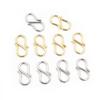 50Pcs Stainless Steel Gold Color S Shape End Clasps Hooks Chain Connectors For Bracelet Necklace DIY Jewelry Making Supplies