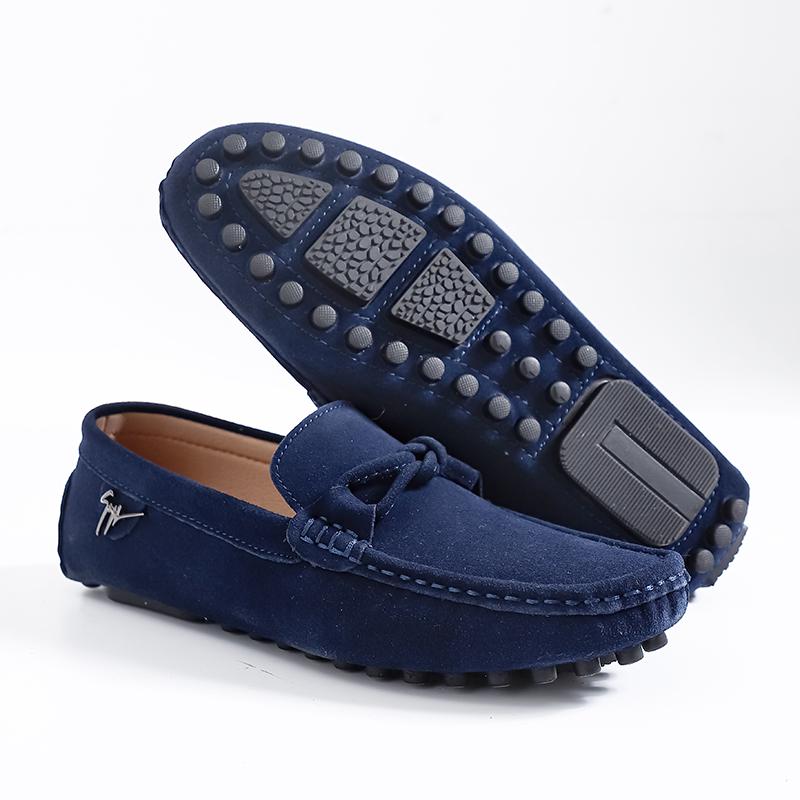Mode Mocka Läder Herr Loafers Handgjorda Slip-On Klänningsskor Bekväm Vadderad Innersula Business Casual Skor Man Kör Mockasiner