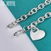 925 Sterling Silver Heart Bracelet Wedding Jewelry