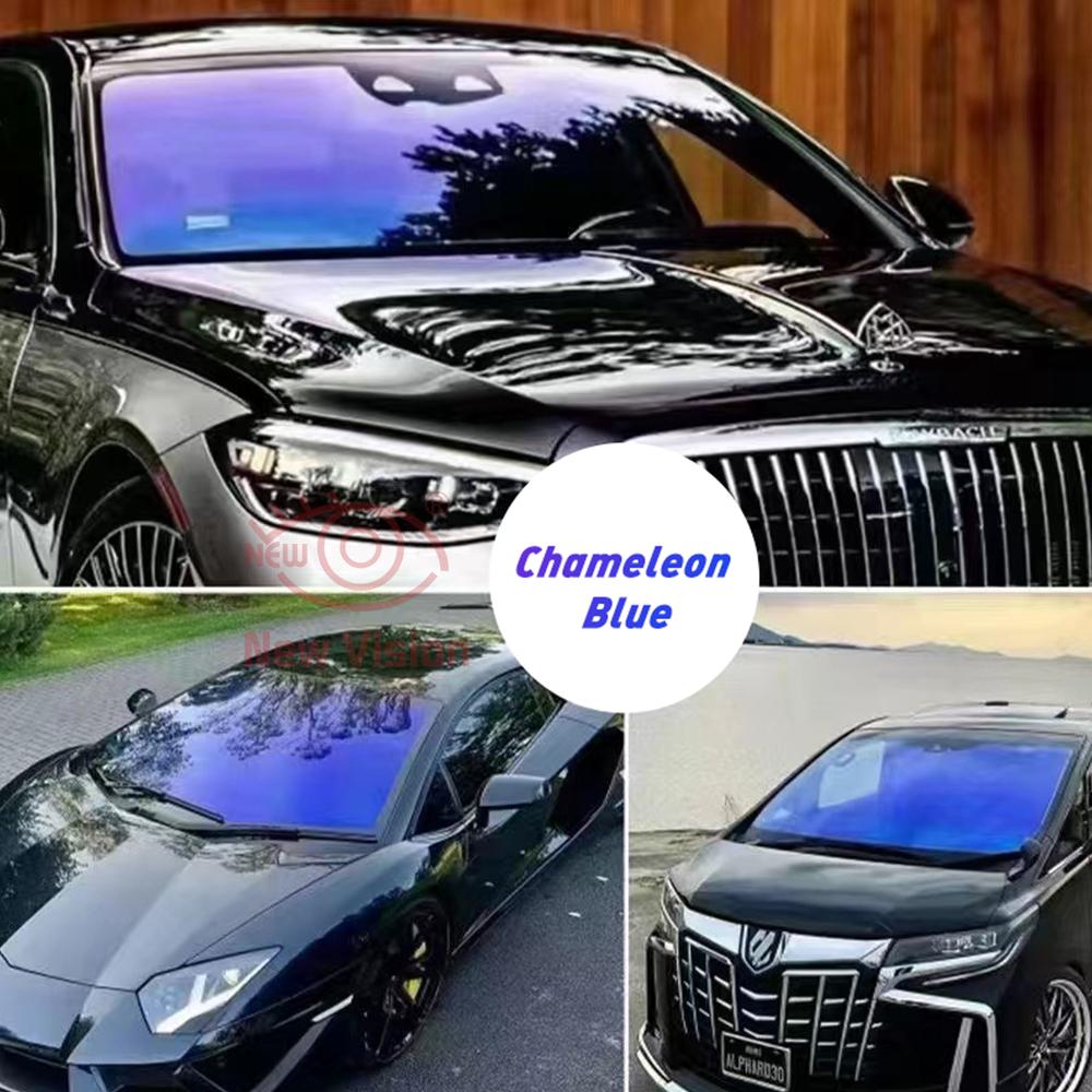 1m Width 60% Chameleon Blue High Definition Window Tint Film High Insulation UV Rejection Chameleon Tint Film For Car Windshied