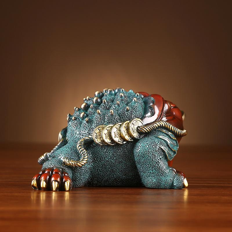 Color Bronze Golden Toad Decoration Office Home Craft Gifts