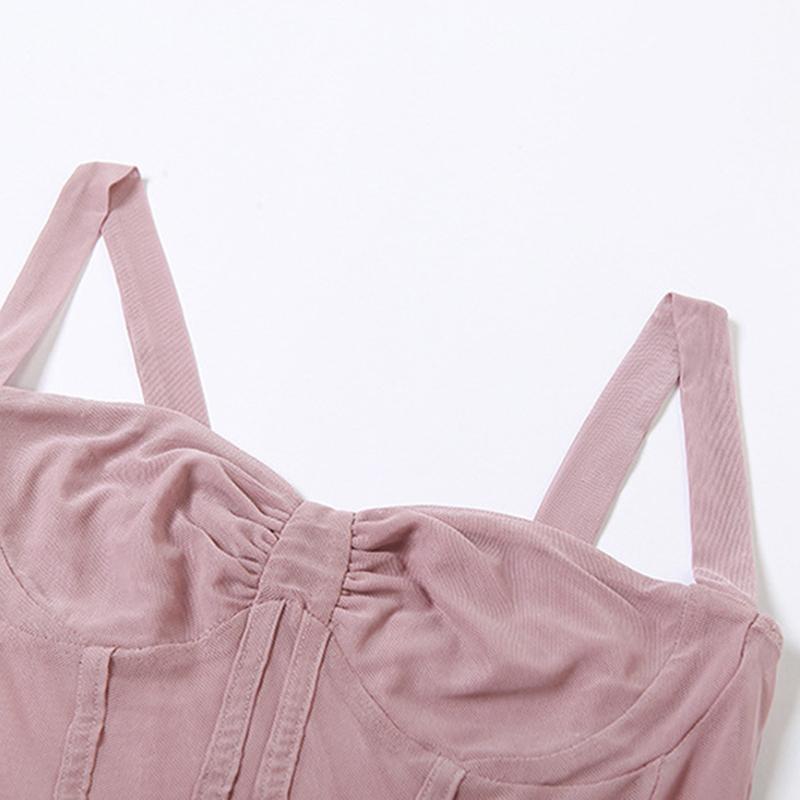 Y2K Summer Crop Tops for Women Teens Sleeveless Elegant Corset Blouse Spring Fashion Tank Tops