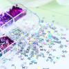 3D Butterfly Nail Glitter Flakes Holographic Iridescent Sequins 1 Set for Summer Beach Themed Nail Art Design