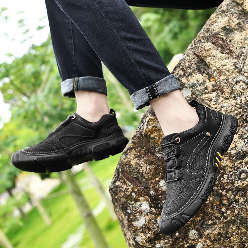 Men's hiking shoes Minimalist and comfortable flat bottom design Daily office outdoor leisure travel  High quality brown  shoes
