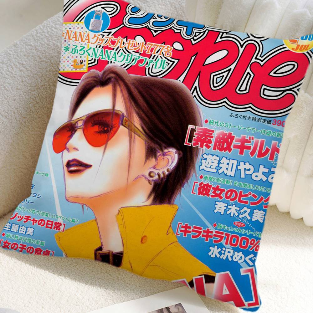 Anime NANA Pillow Case Square Pillow Bedroom Sofa Leisure Comfort Cushion Car Home Decoration