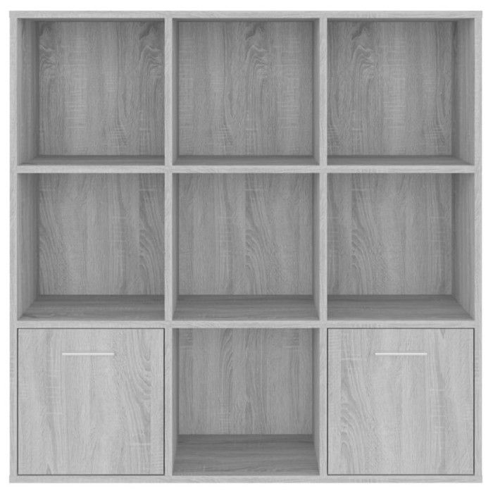VidaXL Bookcase Sonoma Grey 98x30x98 Cm 815448